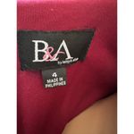 Betsy and Adam draped burgundy velvet gown long side slit 4 Photo 10