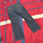 70s dark wash grommet jeans Vintage Fubu The Collection boot cut Women’s 5/6 Blue Size undefined Photo 6