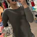 Derek Heart Long Sleeve Gray Top Photo 1