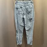 American Eagle  Outfitters Ripped Faded Black Curvy Mom Jeans, Size 4 Photo 1