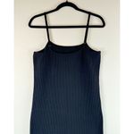 House of Harlow  1960 Womens Dress Black Mini Tank Bodycon Fitted Ribbed Large Photo 5