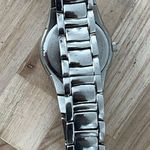 Bulova Diamonds Ladies Watch Pearl Dial Stainless Bracelet Blue Markers 96R55 Photo 11