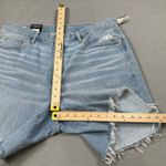 Levi's 501 '90s Jean Shorts 14W Womens Mid Rise Loose Fit Light Distressed Denim Photo 3