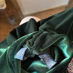 Gap  Emerald stretch velvet zip back top large Photo 4