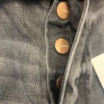 Böhme Raelynn Denim Shorts Size 31‎ Black Distressed Frayed Hem High Rise New Photo 4