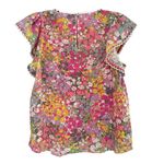 Kate Spade Mainline Floral Dots Burnout Blouse size M Photo 3