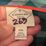 st. john's bay ✅✅✅BOGOHO ✅✅✅St. John’s Bay Green and Blue Plaid Button-Up Shirt-XXL Photo 3