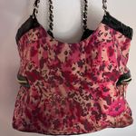 Betsey Johnson Pink and Black Shoulder Bag with Animal Print Photo 6