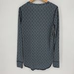 Tommy Bahama  Island Active‎ Shirt Womens XL Blue Geometric Thumbhole Long Sleeve Photo 4