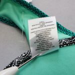 Green Floral Padded Tie Gold Bead Tassel Swim Sports Bra Bralette Bikini Top 34C Size undefined Photo 6