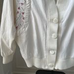 Vintage 80s Inner View Vneck Cardigan Geometric Dolman Cut M White Size M Photo 2