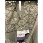 Roxy  Olive Green Eyelet Design Tank Seing Mini Dress Large Photo 2