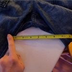 J.Crew  denim blue jeans with a wide leg and front and rear pockets. Size 4 Photo 3