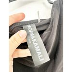 Norma Kamali  Diana One-Shoulder Stretch Ruched Black Midi Dress Size M Photo 3