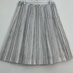 Loft Ann Taylor Knee-Length A-Line Pleated Striped Skirt Resort Wear Photo 2
