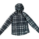 The North Face  Black White Plaid Hooded Half Zip‎ Sweater Size XS Photo 0