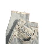 Mcguire  Newton Skinny Jeans Button Fly Distressed Raw Hem Light Blue Sz 26 Photo 1