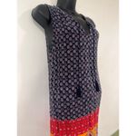 Beach Lunch Lounge Sun Dress Geometric Paisley Handkerchief Print Tassel… Photo 8