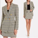 ALC Frank A.L.C. Sedgwick II Double Breasted Plaid Check Houndstooth Blazer Size 4 Photo 9