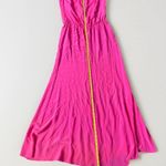 Jay Godfrey Womens Martell Gown Pink‎ Size 8 100% Silk Front Overlay Strapless Pink Photo 5