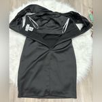 David's Bridal One Shoulder Black Dress Size 6 Photo 6