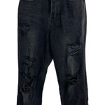 PacSun high rise straight black cut off jeans Photo 0