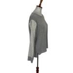 Anthropologie Flora Nikrooz Gray Knit Top L Lace Sleeve Pullover Loungewear Casual Cozy Shirt Photo 1