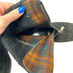 Aquatalia Snow Boots Winter Weatherproof Suede Zip Front Combat Black Size 7.5 Photo 8