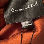 Line and Dot  NWT sunset orange cross tie back slip dress mini M sexy date night Photo 4