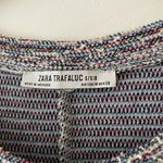 ZARA Tweed Rainbow Frill Dress with Pearl Detail Photo 4