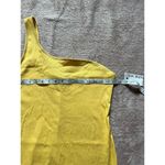 Nine West NWT Women's One Shoulder Yellow Dress Size 0X Plus Photo 4