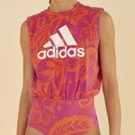 Adidas X Farm Bodysuit With Boho Flower Magenta Print NWT Size XL Photo 0