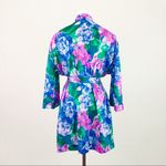 Vintage Knit Floral Robe | Size L Blue Size L Photo 5