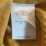 Cotelac Women’s 100% Linen Mustard Yellow Lightweight Cardigan Sweater Size 1/M Size M Photo 8