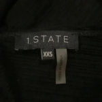 1. State  Sylvia Knit twist back crew tunic sweater oversized in black in size xxs Photo 4