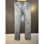 Blue Topic Jeans Womens 17/18 Light Wash Distressed Ripped Knee Skinny Stretch Photo 3