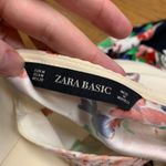 ZARA  Floral Print Dress Womens Size Medium V-Neck Short Sleeve‎ Casual Dress Photo 4