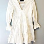Tuckernuck Pomander Place White Kenzo Dress Long Sleeve Tiered Sz S GUC Photo 2