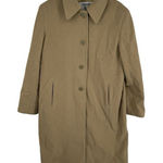 Marvin Richards Womens Vintage Tan Wool Cashmere Blend Overcoat Size 14 Trench Photo 0