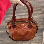 J.Crew Tan Leather Handbag with Gold Accents Photo 0