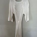Melissa Odabash Brooke Crochet Knit Cotton Midi Dress Coverup White Size M Photo 3