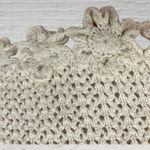 Croquet Club Vintage Silk Crochet Vest L • Ivory Handcrafted Boho Chic Size L Photo 10