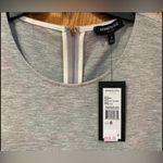 Kenneth Cole  Grey Sleeveless Cinched Waist Asymmetrical Front Slit Dress‎ Size 8 Photo 2