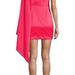 NWT Significant Other Anne One Shoulder Draped Cut Out Pink Satin Dress US 6 Photo 1