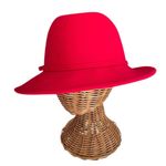 Preston & York  Red Wool Fedora Hat – One Size Photo 1
