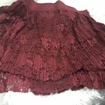 ECI New Women’s - Pleated Tiered Lace Mini Skirt Photo 2