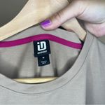 Ideology  Women's Size Medium Tan Short Sleeve Drawstring Hem Shirt Thick Soft Photo 3