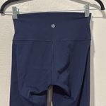 Lululemon cropped leggings size 4 navy blue Photo 3