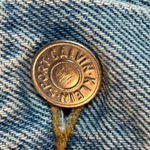 Calvin Klein Vintage  Light Wash Blue Denim 100% Cotton Jean Jacket Medium Photo 5