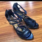 Camille La Vie  Sparkle Blue Peep Toe Pumps S8 Photo 2